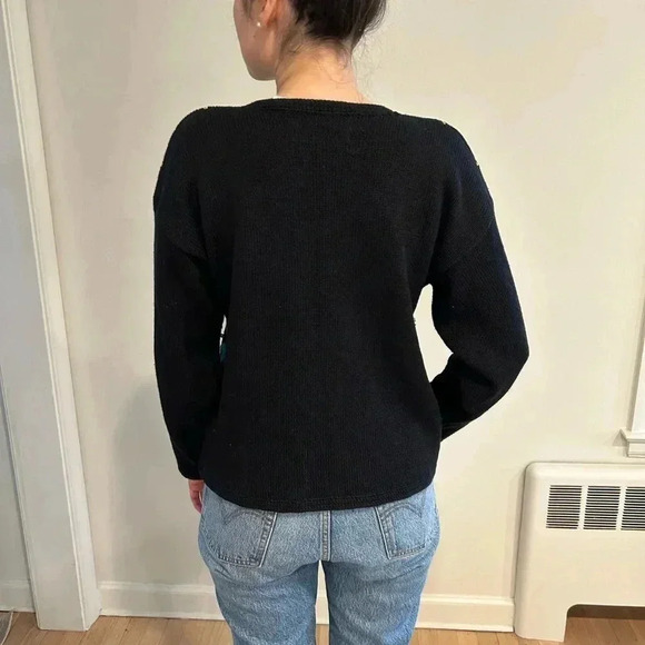 NORTHERN ISLES VTG Christmas Holiday embroidered button down cardigan sz M - Picture 9 of 9